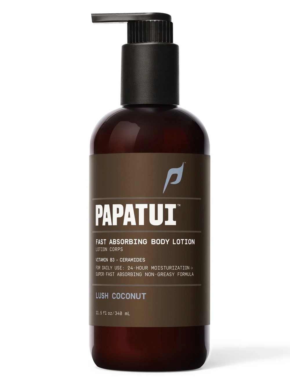Papatui Men's Fast Absorbing Body Lotion - Lush Coconut NWT 11.5floz